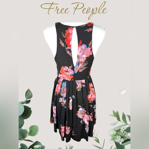 Free People | Flutter By Pleated Cloud Floral Combo Dress - Picture 5 of 7